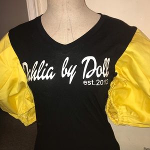 Puff Sleeve Fitted Tee